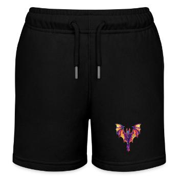 Schläger - Kinder Organic Joggingshorts Mini Bolter von Stanley/Stella - Schwarz - Vorne