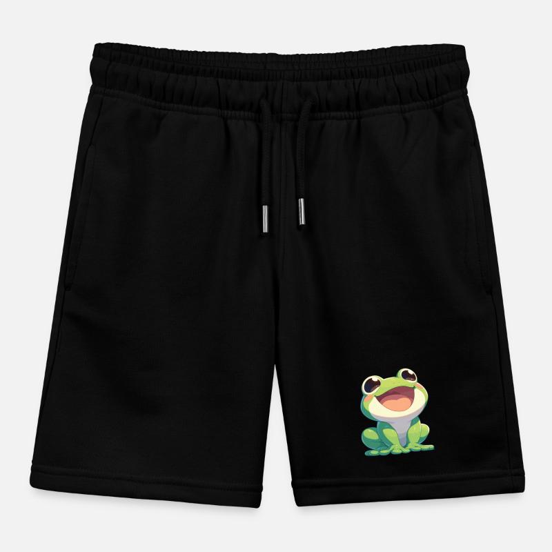 Frog Frogs Kids Organic Sweat Shorts by Stanley/Stella