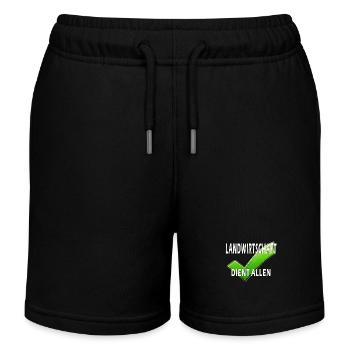 LANDWIRTSCHAFT DIENT ALLEN - Kinder Organic Joggingshorts Mini Bolter von Stanley/Stella - Schwarz - Vorne