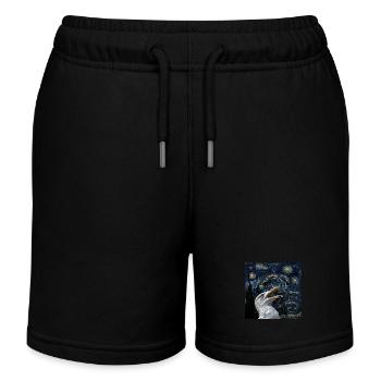 Möwe - Kinder Organic Joggingshorts Mini Bolter von Stanley/Stella - Schwarz - Vorne