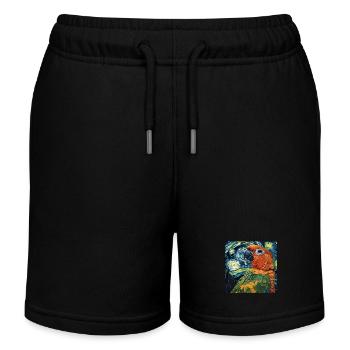 Sittiche - Kinder Organic Joggingshorts Mini Bolter von Stanley/Stella - Schwarz - Vorne