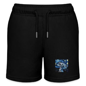 Chinesischer Schopfhund - Kinder Organic Joggingshorts Mini Bolter von Stanley/Stella - Schwarz - Vorne