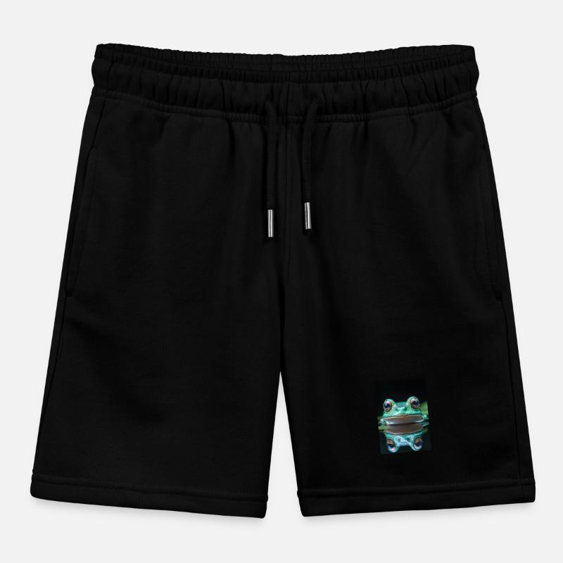 Frog Frogs Kids Organic Sweat Shorts by Stanley/Stella