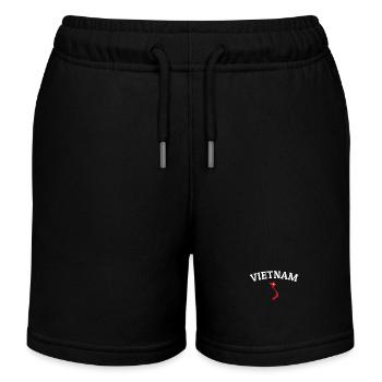 Carte du Vietnam Drapeau vietnamien Vietnamien - Short de jogging enfant bio Stanley/Stella - noir - Devant