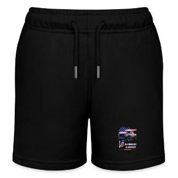 US Pick Up V8 Auto - Ramasser bouillonnant et souriant - Short de jogging enfant bio Stanley/Stella - noir - Devant