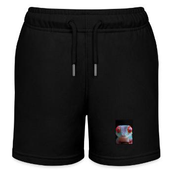 Geckos Geckos - Short de jogging enfant bio Stanley/Stella - noir - Devant