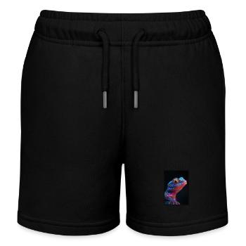 Geckos Geckos - Short de jogging enfant bio Stanley/Stella - noir - Devant