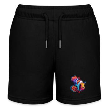 Clownfisch - Kinder Organic Joggingshorts Mini Bolter von Stanley/Stella - Schwarz - Vorne