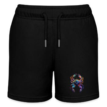 Krabbe - Kinder Organic Joggingshorts Mini Bolter von Stanley/Stella - Schwarz - Vorne