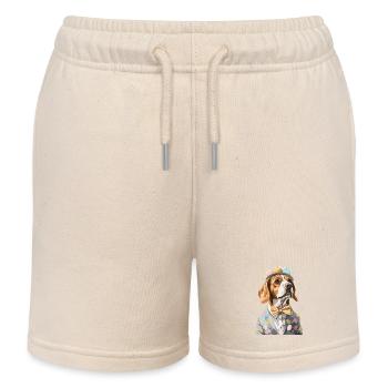 Beagle - Kinder Organic Joggingshorts Mini Bolter von Stanley/Stella - Natur - Vorne