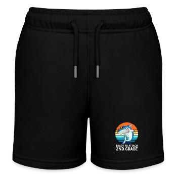 2. Klasse - Kinder Organic Joggingshorts Mini Bolter von Stanley/Stella - Schwarz - Vorne