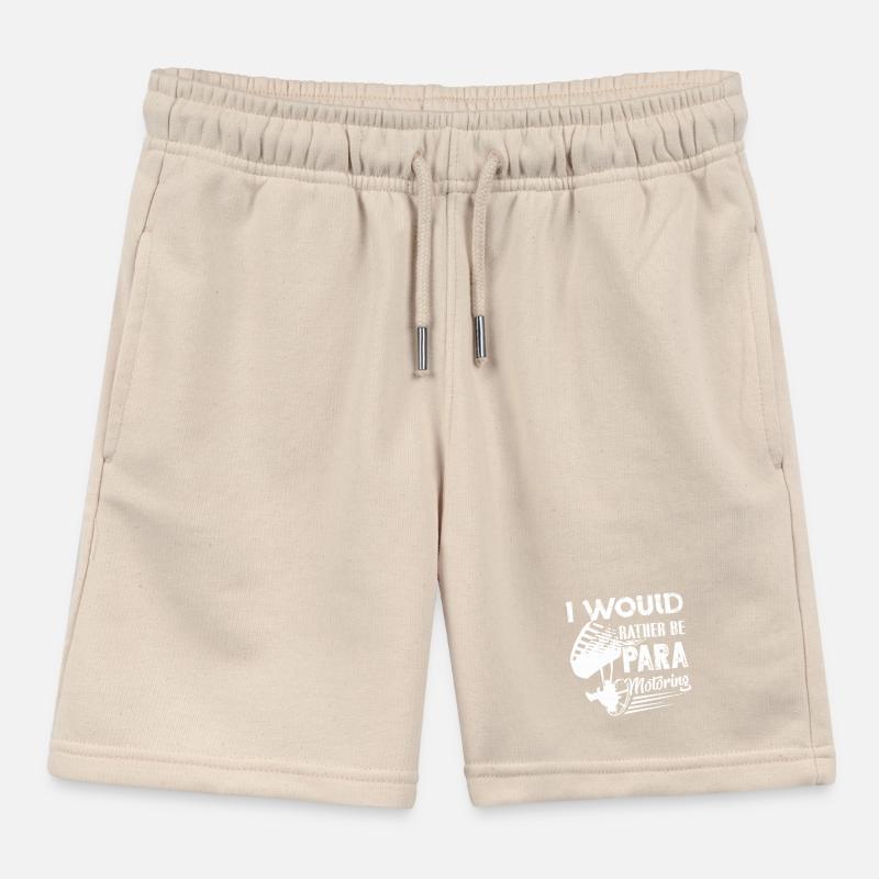 Paramotoring I Would Rather Be Paramotoring Kids Organic Sweat Shorts by Stanley/Stella