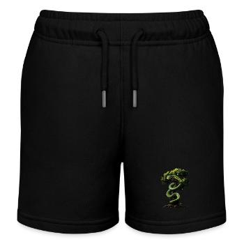 Arbre vert Python Serpents Amoureux Terrarium - Short de jogging enfant bio Stanley/Stella - noir - Devant