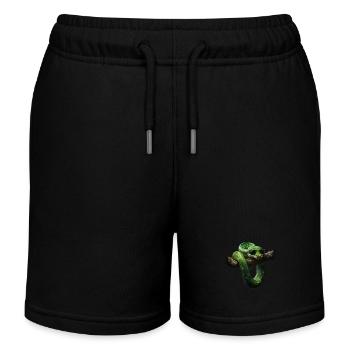 Arbre vert Python Serpents Amoureux Terrarium - Short de jogging enfant bio Stanley/Stella - noir - Devant