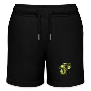 Arbre vert Python Serpents Amoureux Terrarium - Short de jogging enfant bio Stanley/Stella - noir - Devant