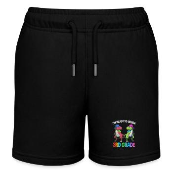 3. Klasse - Kinder Organic Joggingshorts Mini Bolter von Stanley/Stella - Schwarz - Vorne