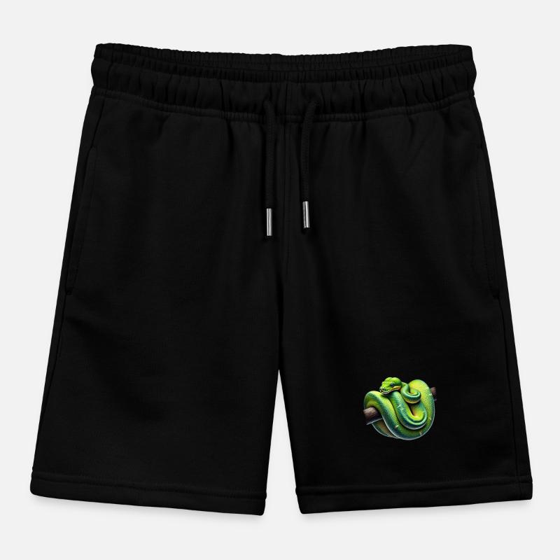 Arbre vert Python Serpents Amoureux Terrarium Short de jogging enfant bio Stanley/Stella