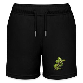 Arbre vert Python Serpents Amoureux Terrarium - Short de jogging enfant bio Stanley/Stella - noir - Devant