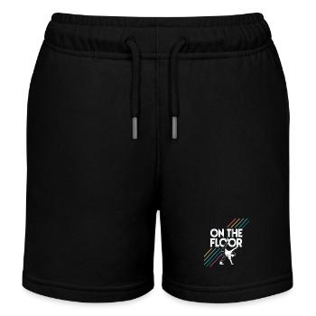 On The Floor – Cool Breakdance Design - Kids Organic Sweat Shorts by Stanley/Stella - black - Front