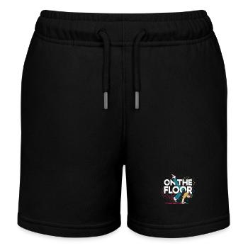 On The Floor – Cool Breakdance Design - Kids Organic Sweat Shorts by Stanley/Stella - black - Front