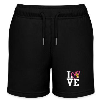 3. Klasse - Kinder Organic Joggingshorts Mini Bolter von Stanley/Stella - Schwarz - Vorne