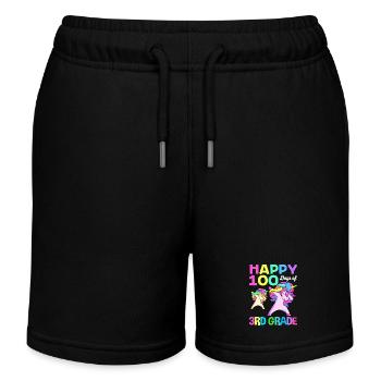 3. Klasse - Kinder Organic Joggingshorts Mini Bolter von Stanley/Stella - Schwarz - Vorne
