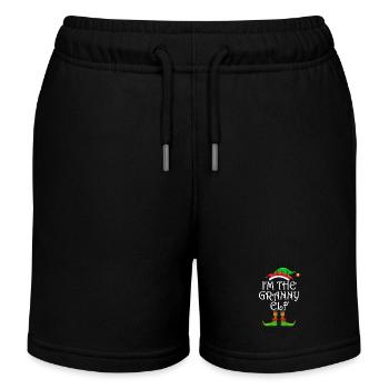 I'm The Granny Elf Shirt Matching Family Christmas - Kinder Organic Joggingshorts Mini Bolter von Stanley/Stella - Schwarz - Vorne