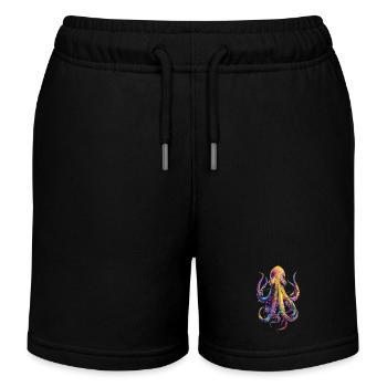 Tintenfisch - Kinder Organic Joggingshorts Mini Bolter von Stanley/Stella - Schwarz - Vorne