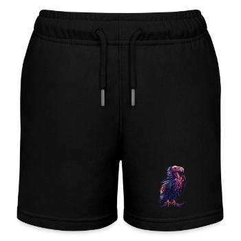Geier - Kinder Organic Joggingshorts Mini Bolter von Stanley/Stella - Schwarz - Vorne