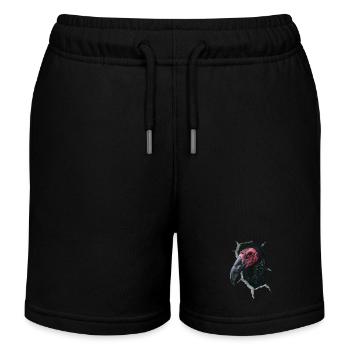 Geier - Kinder Organic Joggingshorts Mini Bolter von Stanley/Stella - Schwarz - Vorne