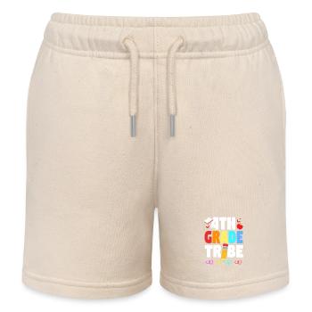 4. Klasse - Kinder Organic Joggingshorts Mini Bolter von Stanley/Stella - Natur - Vorne