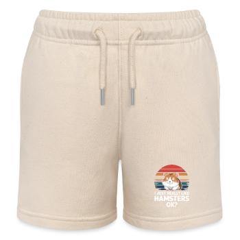 Hamster - Kids Organic Sweat Shorts by Stanley/Stella - soft Ecru - Front