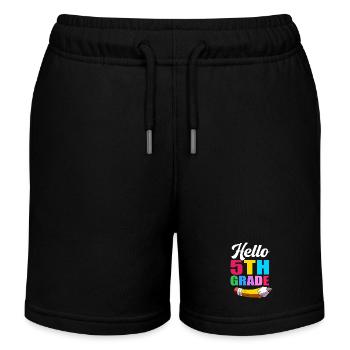 5. Klasse - Kinder Organic Joggingshorts Mini Bolter von Stanley/Stella - Schwarz - Vorne