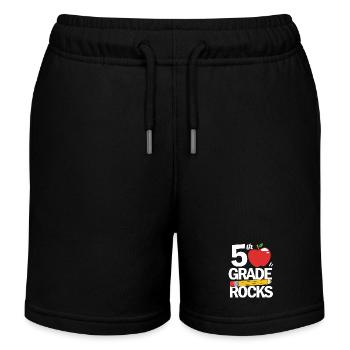 5. Klasse - Kinder Organic Joggingshorts Mini Bolter von Stanley/Stella - Schwarz - Vorne