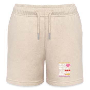 5. Klasse - Kinder Organic Joggingshorts Mini Bolter von Stanley/Stella - Natur - Vorne