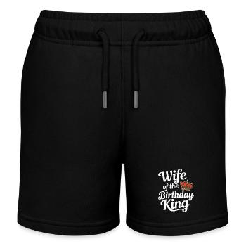 Frau Ehefrau Partnerin Familie Verheiratet - Kinder Organic Joggingshorts Mini Bolter von Stanley/Stella - Schwarz - Vorne