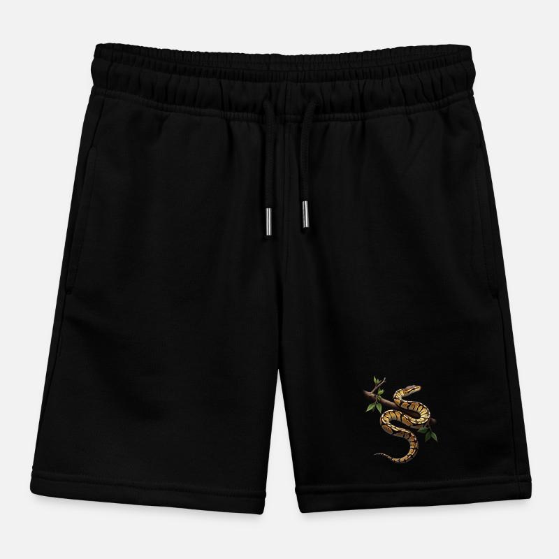 Königspython Schlangen Liebhaber Terrarium Python Kinder Organic Joggingshorts Mini Bolter von Stanley/Stella