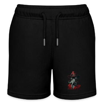 Tintenfisch - Kinder Organic Joggingshorts Mini Bolter von Stanley/Stella - Schwarz - Vorne