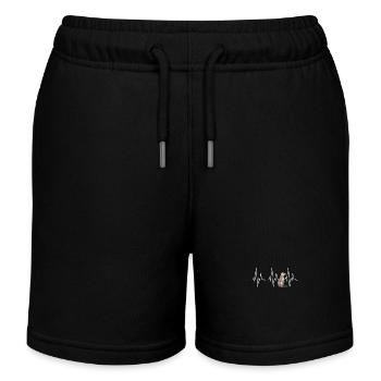Wiesel - Kinder Organic Joggingshorts Mini Bolter von Stanley/Stella - Schwarz - Vorne