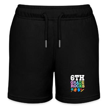 6. Klasse - Kinder Organic Joggingshorts Mini Bolter von Stanley/Stella - Schwarz - Vorne