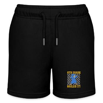 6. Klasse - Kinder Organic Joggingshorts Mini Bolter von Stanley/Stella - Schwarz - Vorne