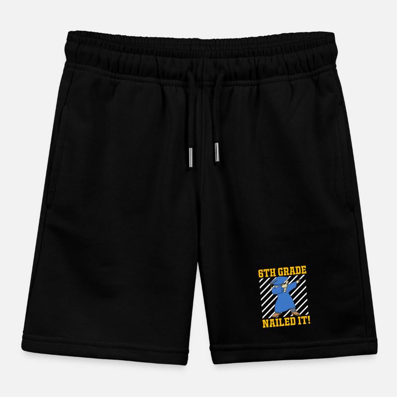 6th Grade Kids Organic Sweat Shorts by Stanley/Stella