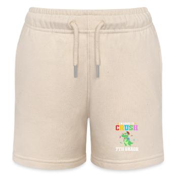 7. Klasse - Kinder Organic Joggingshorts Mini Bolter von Stanley/Stella - Natur - Vorne
