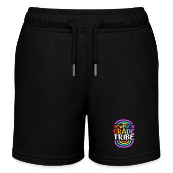 7. Klasse - Kinder Organic Joggingshorts Mini Bolter von Stanley/Stella - Schwarz - Vorne