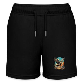 Faucon Faucon - Short de jogging enfant bio Stanley/Stella - noir - Devant