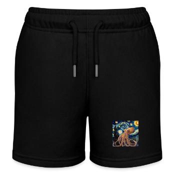 Tintenfisch - Kinder Organic Joggingshorts Mini Bolter von Stanley/Stella - Schwarz - Vorne