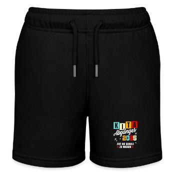 KiTa Abgänger 2025 Zeit Die Schule Zu Rocken - Kinder Organic Joggingshorts Mini Bolter von Stanley/Stella - Schwarz - Vorne