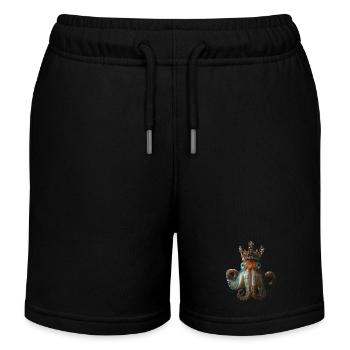 Tintenfisch - Kinder Organic Joggingshorts Mini Bolter von Stanley/Stella - Schwarz - Vorne