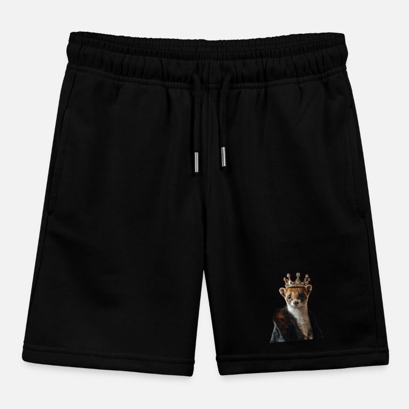 Hermelin Kinder Organic Joggingshorts Mini Bolter von Stanley/Stella