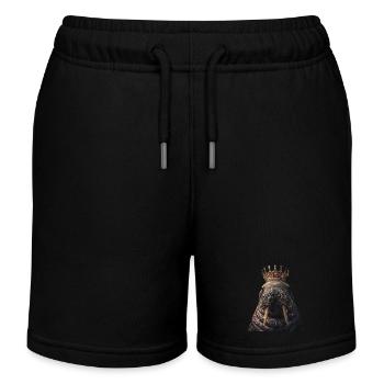 Walross - Kinder Organic Joggingshorts Mini Bolter von Stanley/Stella - Schwarz - Vorne